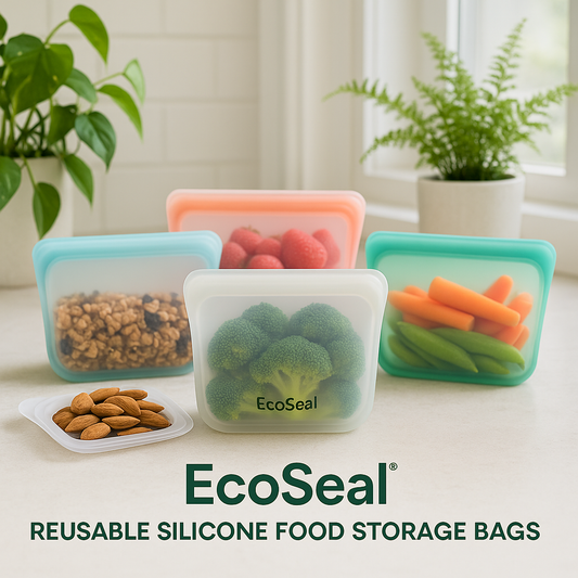 EcoSeal™ Premium Reusable Food Storage Bags – 10 Piece Set (3 Sizes)